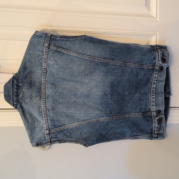 Levi's Blue Denim Vest Men's S Small - Picture 3 of 3